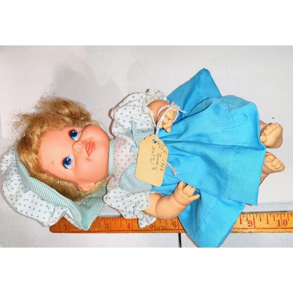 Rare 1968 Mattel's Sweet  11" "Bouncy" Baby Go Bye Bye Play Baby Doll - Picture 5 of 9